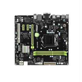 MSI Motherboard H81M ECO Core i3-i5-i7 LGA1150 H81 DDR3 SATA PCI-Express USB VGA-HDMI-DVI M-ATX