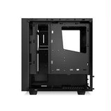NZXT Case CA-S340W-B1 S340 ATX Mid Tower No Power Supply 0-0-(3) Bay USB Black No LED Black Interior windows