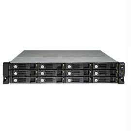 QNAP Network Attachment Storage TS-1253U-US 12Bay 2U Celeron Quad Core 2.0GHz 4GB DDR3 SATA Single PSU
