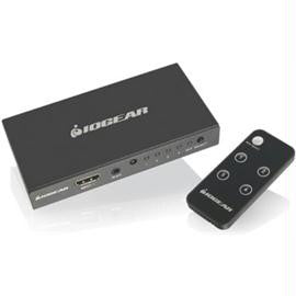 IOGEAR Accessory GHDSW4K4 4-Port 4K HDMI Switch with Remote