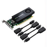 PNY Video Card VCQK1200DP-PB Quadro K1200 4GB DDR5 4x mini DisplayPort to DisplayPort Low Profile