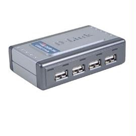 D-Link Hub DUB-H4 4-Port 480Mbps USB2.0 w-RJ45