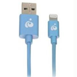 IOGEAR Cable GRUL01-BL 3.3FT Charge and Sync Flip Reversible USB to Lighting Blue