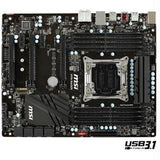 MSI Motherboard X99A Raider Haswell-E Core i7 LGA2011-3 DDR4 PCI Express SATA USB ATX
