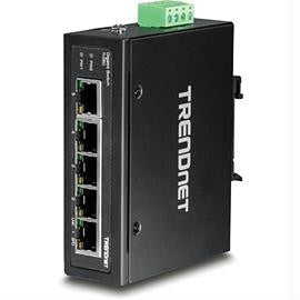 TRENDnet Network TI-G50 5Port Hardened Industrial Gigabit DIN-Rail Switch