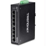 TRENDnet Network TI-G80 8Port Hardened Industrial Gigabit DIN-Rail Switch