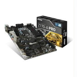 MSI Motherboard Z170-A Pro Core i7-i5-i3 Z170 LGA1151 DDR4 SATA PCI Express ATX