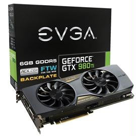 eVGA Video Card 06G-P4-4996-KR GTX 980 Ti 6GB DDR5 PCI Express3.0 DL-DVI-HDMI-DPx3