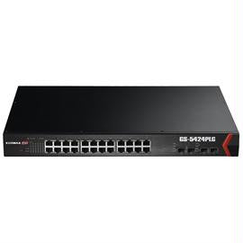 Edimax Switch GS-5424PLG 24Port Gigabit PoE+ with 4 SFP Slots Web Smart Switch