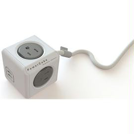 Power Cube Accessory 4424GY-USORPC 4-Outlet Extended USB Power Bar 10ft Grey