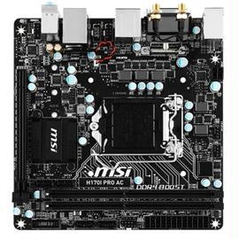 MSI Motherboard H170I Pro AC Skylake Core i7-i5-i3 H170 LGA1151 DDR4 32GB SATA PCI Express Mini-ITX
