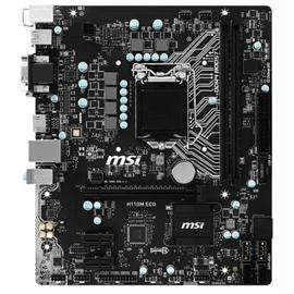 MSI Motherboard H110M ECO Skylake Core i7-i5-i3 H110 LGA1151 DDR4 32GB SATA PCI Express Micro-ATX