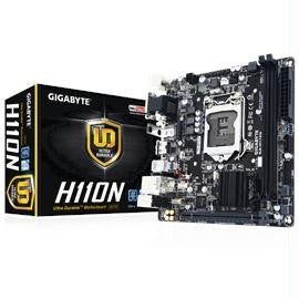 Gigabyte Motherboard GA-H110N Core i7-i5-i3 H110 DDR4 SATA PCI Express Mini-ITX