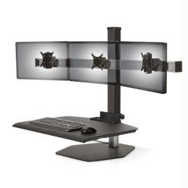 Innovative Accessory WNST-3-104 Winston Workstation 3xFreestanding Sit-Stand Vista Black