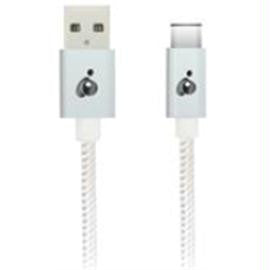 IOGEAR Cable G2LU3CAM02-WT Charge and Sync Flip Pro USB-C to Reversible USB-A 2m