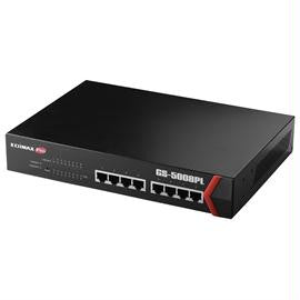 Edimax Switch GS-5008PL 8Port Gigabit PoE+ Web Smart Switch