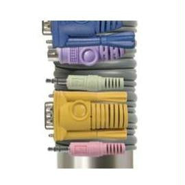 IOGEAR G2L5303P KVM Cable Micro-Lite w-Full Audio 10Ft. PS-2