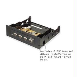 SIIG JU-H42B22-S2 USB 2.0 4-Port Bay Hub 4 High-speed USB 2.0 Port RoHS Black