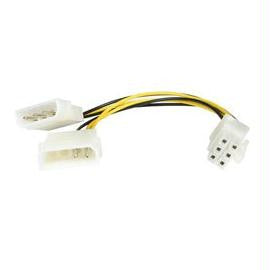 StarTech Cable LP4PCIEXADAP 6in LP4 to 6 Pin PCI-E Video Card Power Adapter