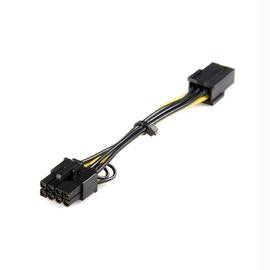 StarTech Cable PCIEX68ADAP PCI Express 6-pin to 8-pin Power Adapter Cable