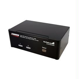 StarTech SV231DDVDUA 2 Port DVI VGA KVM Switch USB with Audio-USB